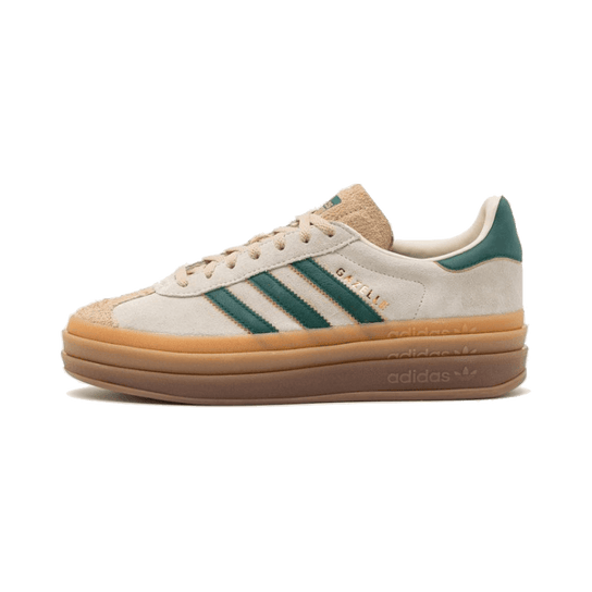 נעלי אדידס גאזל | Adidas Gazelle Bold Magic Beige Collegiate Green