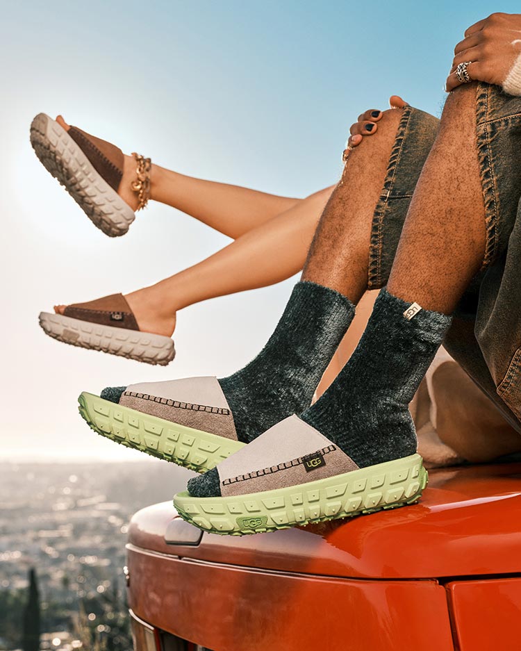 סנדלי האג | כפכפי האג Ugg All Gender Venture Daze Slide Chestnut / Ceramic