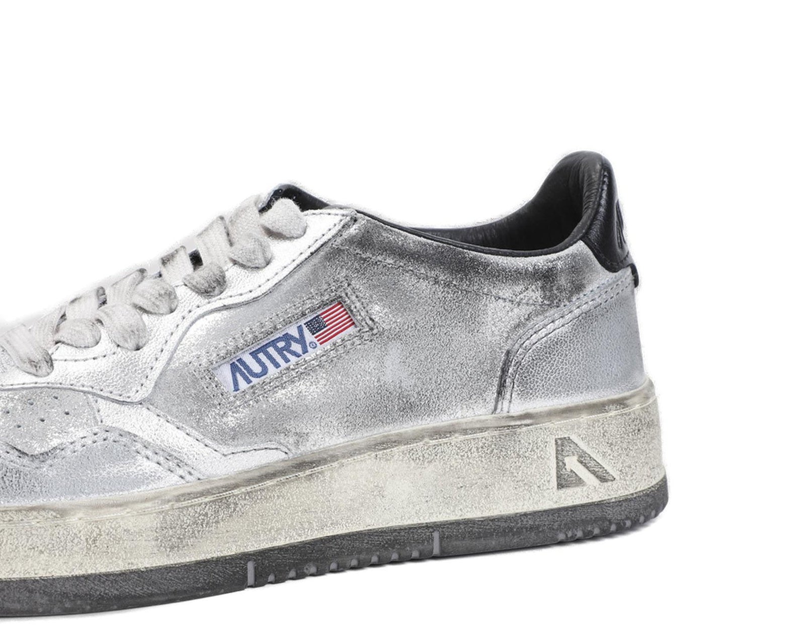 Autry Super Vintage Medalist Distressed Sneakers