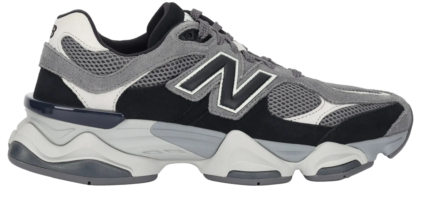 New Balance 9060 – Black Grey Suede