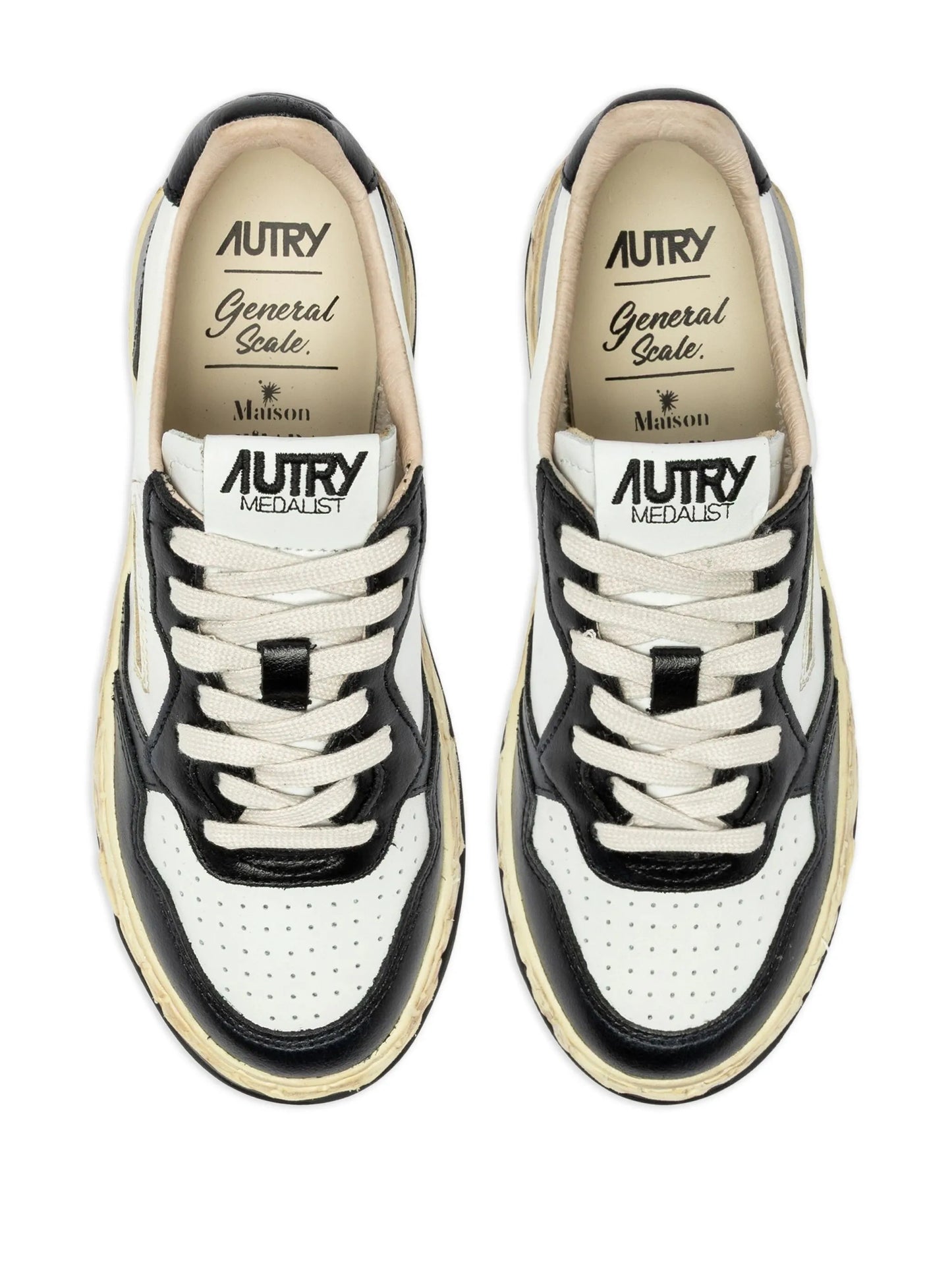 Outlet | Autry Super Vintage Low Maison Mihara Yasuhiro White Black