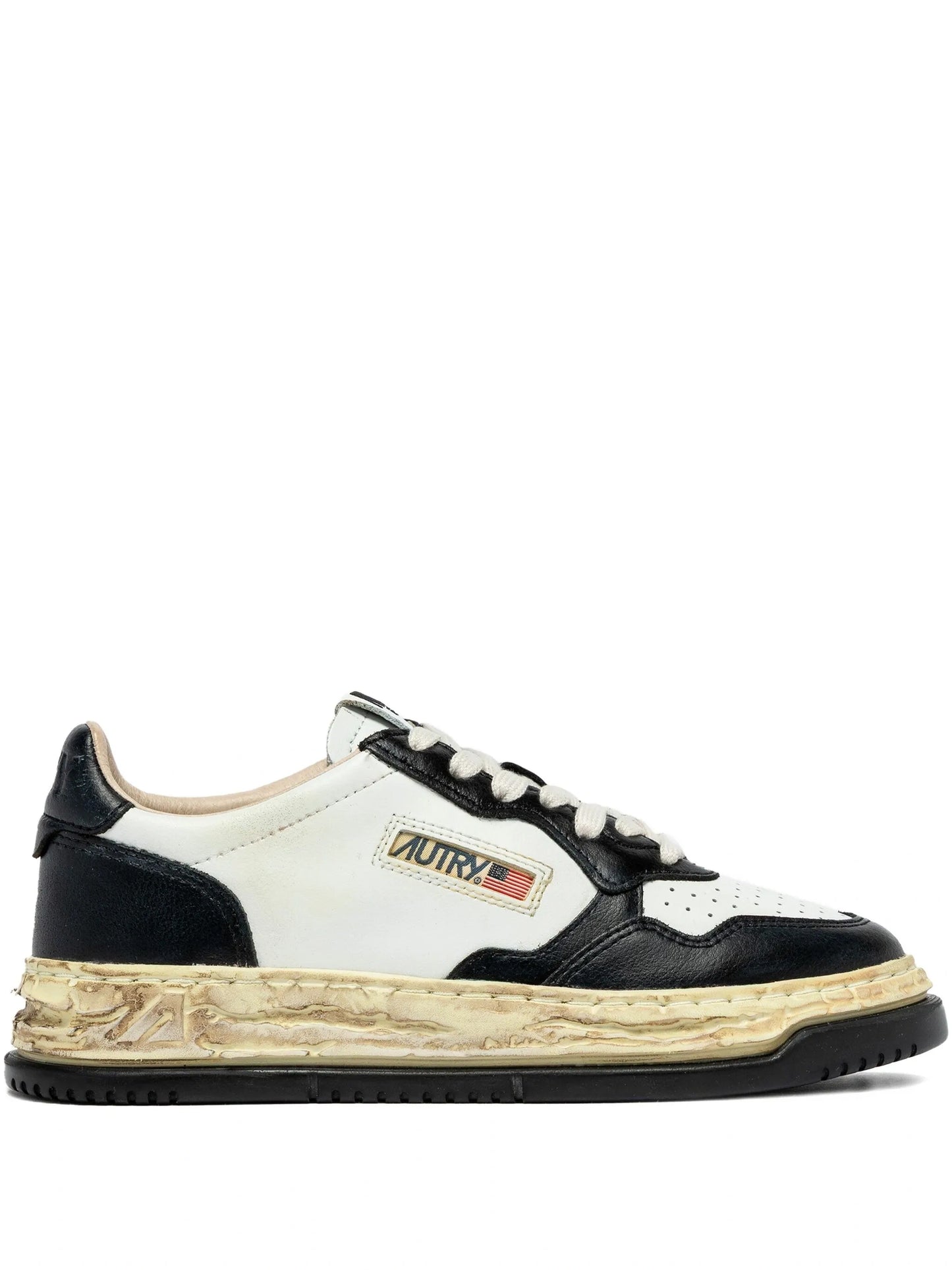 Outlet | Autry Super Vintage Low Maison Mihara Yasuhiro White Black