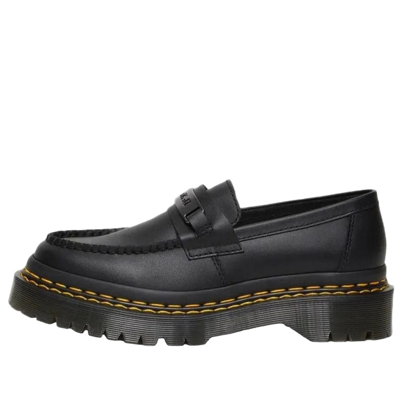 Dr. Martens Penton Bex Double Stitch Leather Loafers Black Poly Rip Stop + Element