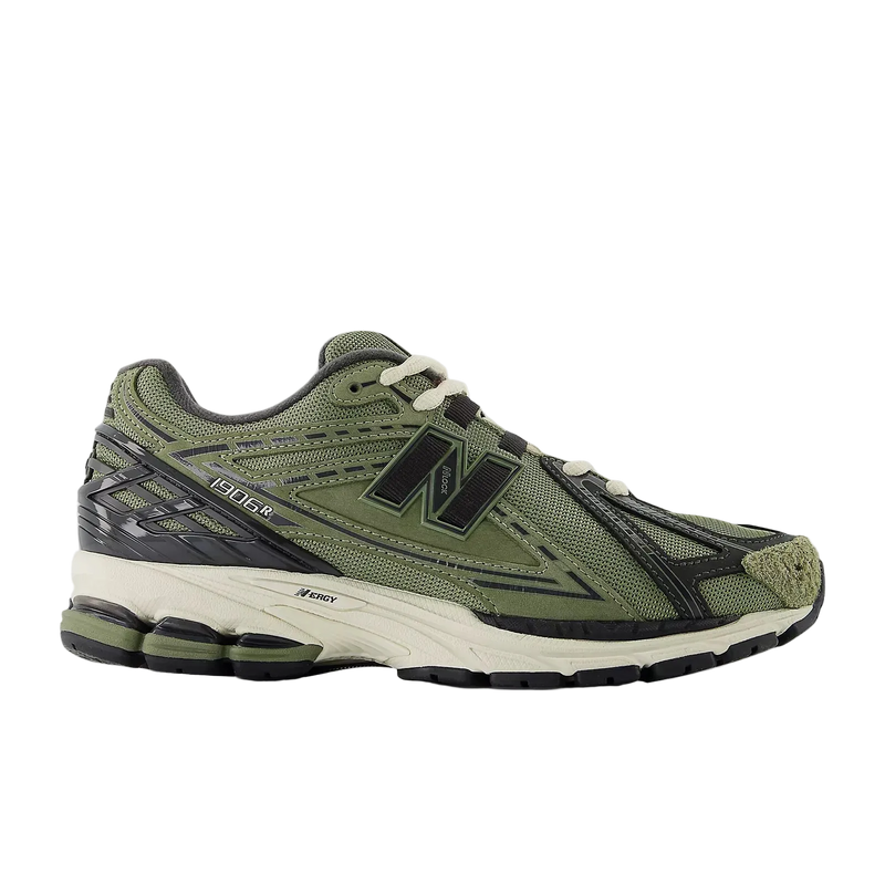 New Balance 1906 Dark Olivine with Black Cement and Timberwolf